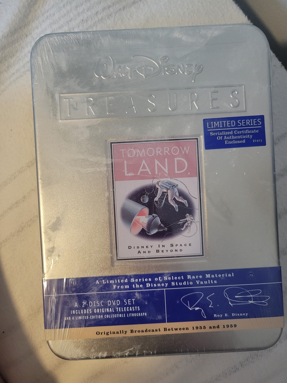 Disney Tomorrow Land Treasures Limited Series Silver Tin DVD Set